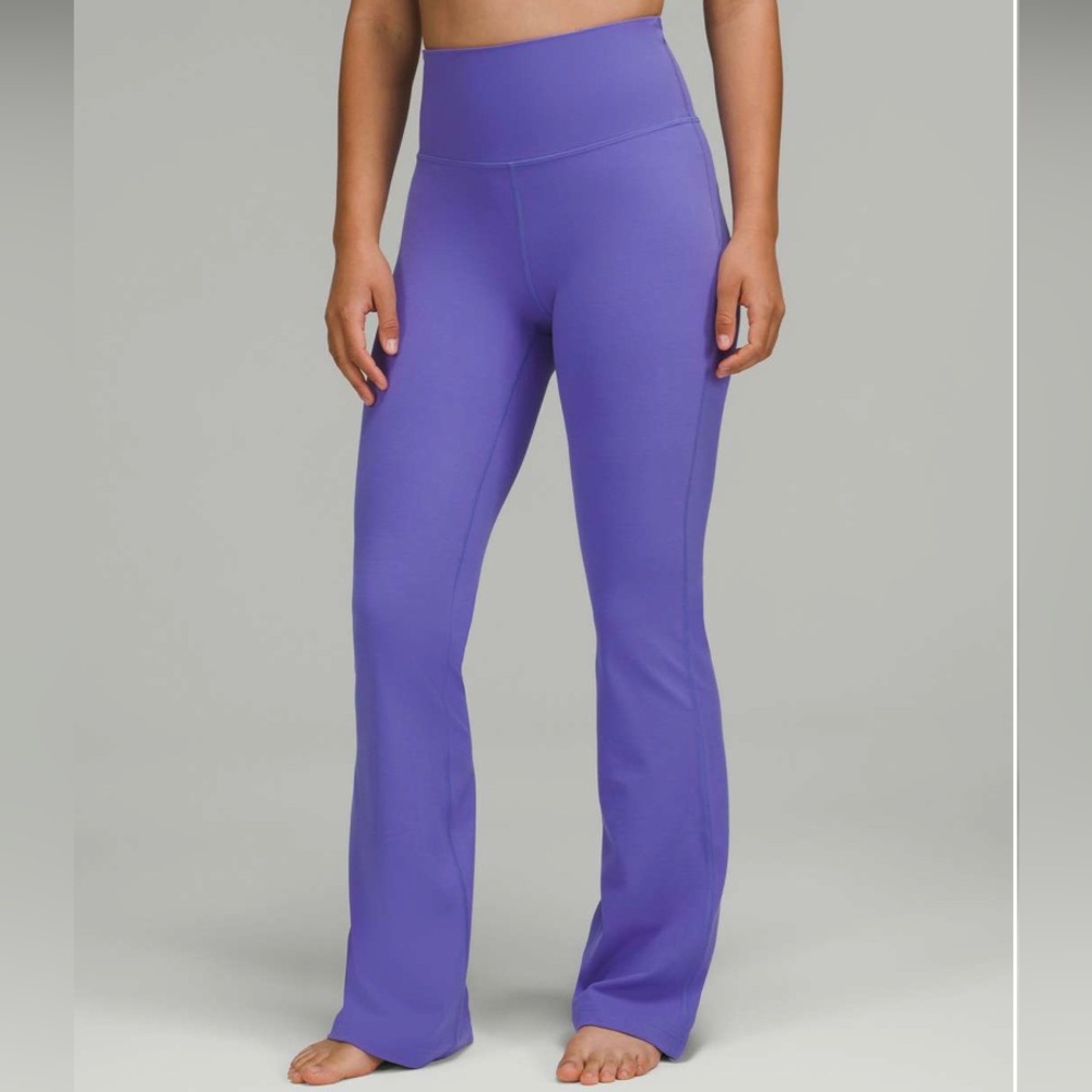 Lululemon Groove Super-High-Rise Flared Pant Nulu in Charged Indigo